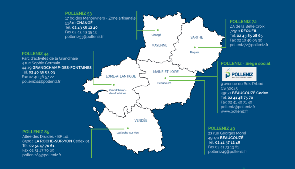 carte des sites