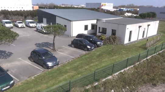 Polleniz 44 Vue de drôle de l'antenne de Loire-Atlantique : Polleniz 44