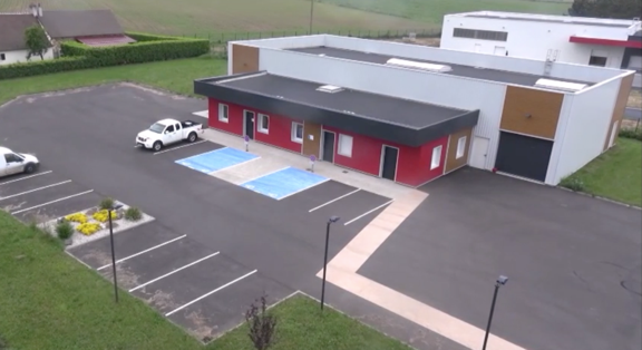 Polleniz 72 Vue de drône de l'antenne de la Sarthe : Polleniz 72
