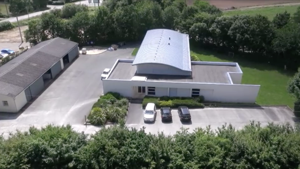 Polleniz 85 Vue de drône de l'antenne de Vendée : Polleniz 85