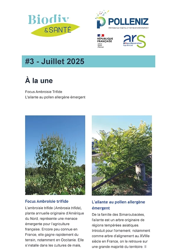 screen de la page de couverture du Biodiv&Santé n°3 2025